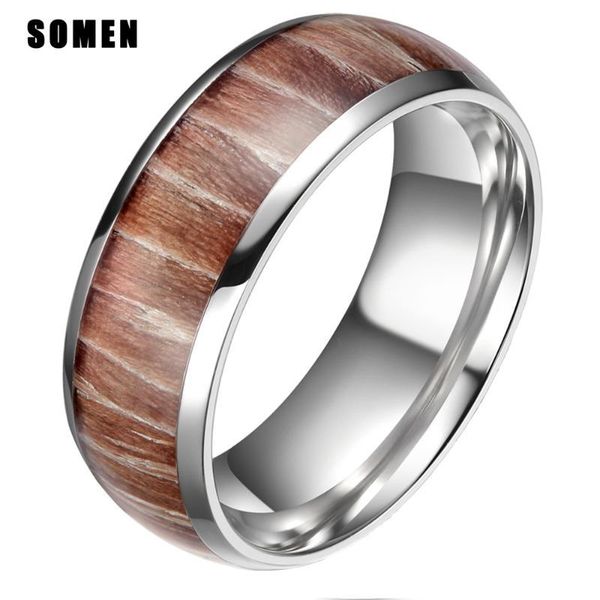 luxury 8mm wood inlay dome design titanium ring for men engagement rings polished edges wedding band male fashion jewelry gift, Slivery;golden
luxury 8mm wood inlay dome design titanium ring for men engagement rings polished edges wedding band male fashion jewelry gift, Slivery;golden
