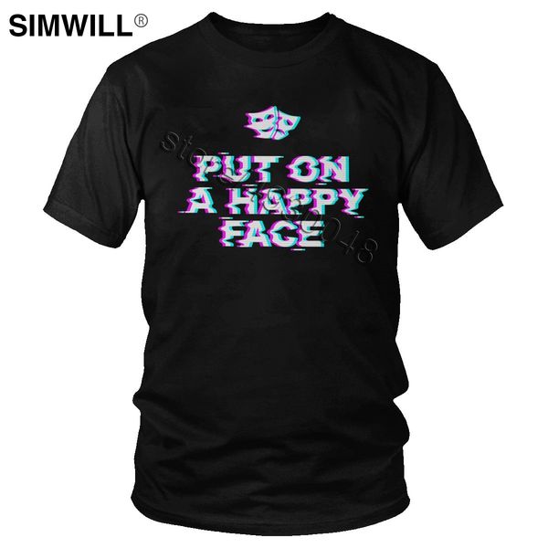 высокие кладет на happy face футболки для мужчин graphic tee мягкого хлопка круглого воротника коротких рукава glitch мода футболки
высокие кладет на happy face футболки для мужчин graphic tee мягкого хлопка круглого воротника коротких рукава glitch мода футболки