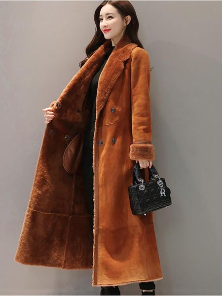 hebaoli 2020 new vogue elegant long sleeved comfortable slim thickened warm fur and wool jacket coat for winter western women, Black
hebaoli 2020 new vogue elegant long sleeved comfortable slim thickened warm fur and wool jacket coat for winter western women, Black