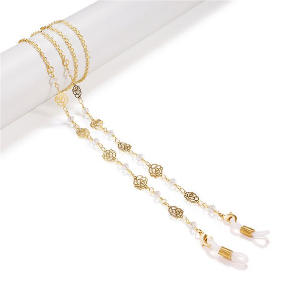 rose flower acrylic crystal link chain glasses chains silicone eyeglasses cord sunglasses necklace band accessories, Silver
rose flower acrylic crystal link chain glasses chains silicone eyeglasses cord sunglasses necklace band accessories, Silver