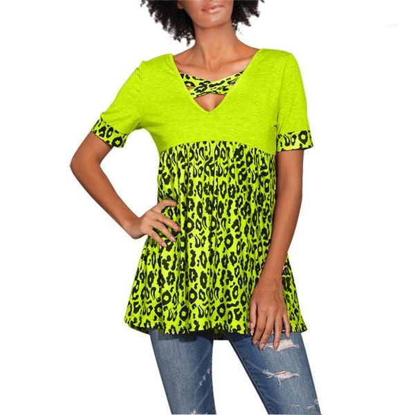 v neck panelled casual famale loose plus size leopard short sleeve women tees womens tshirts summer, White
v neck panelled casual famale loose plus size leopard short sleeve women tees womens tshirts summer, White