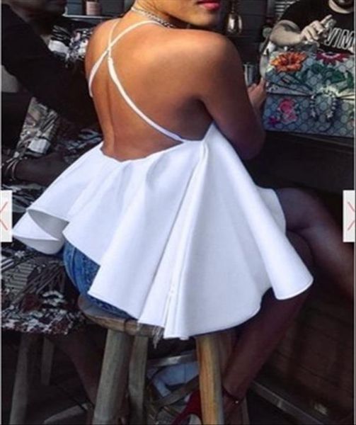 women halter white big ball gown hem style tank summer club backless high low hem tees new fashion basic
women halter white big ball gown hem style tank summer club backless high low hem tees new fashion basic