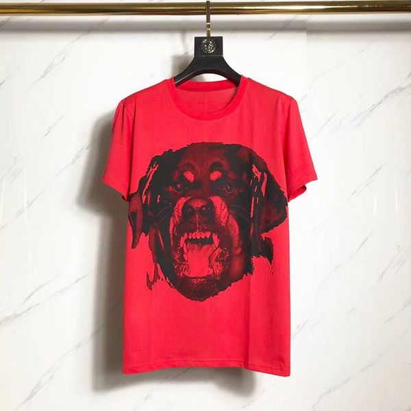 luxury rose dog print short sleeve red designer t shirt men women summer tees mens t shirts, White;black
luxury rose dog print short sleeve red designer t shirt men women summer tees mens t shirts, White;black