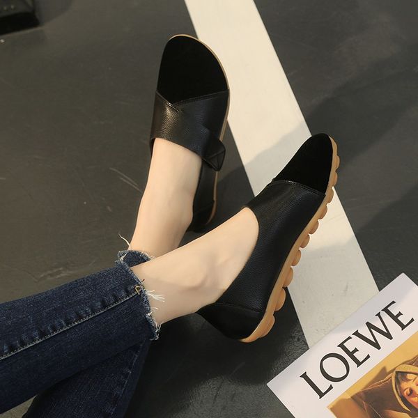 2020 summer pu leather loafers soft sole casual lady flats shoes for women students casual shallow shoes slip on zapatos mujer, Black
2020 summer pu leather loafers soft sole casual lady flats shoes for women students casual shallow shoes slip on zapatos mujer, Black