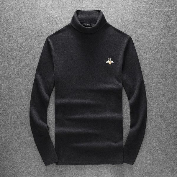 mens bottoming shirt designer thick high collar winter warm casual printed slim male clothing fashion brand bee, White;black
mens bottoming shirt designer thick high collar winter warm casual printed slim male clothing fashion brand bee, White;black