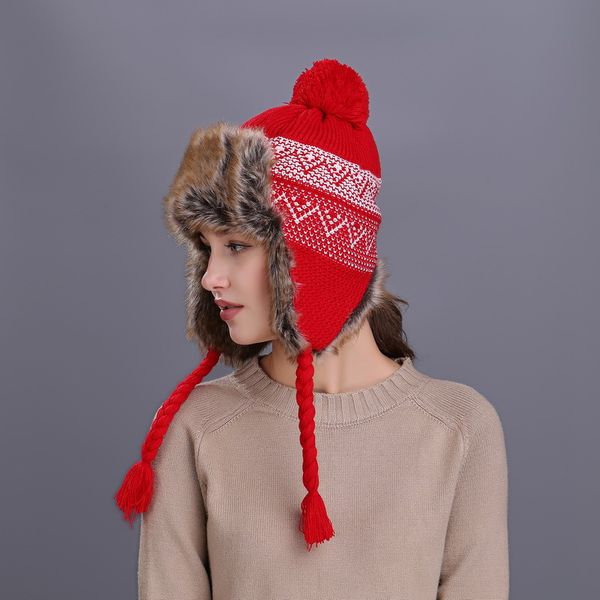 beanie/skull caps lady adjustable ear protection hat female autumn winter warm cap girls water covering outdoor knit wool b-9450, Blue;gray
beanie/skull caps lady adjustable ear protection hat female autumn winter warm cap girls water covering outdoor knit wool b-9450, Blue;gray