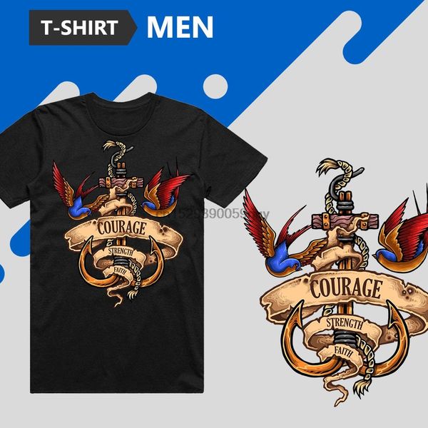 man t shirt master courage short sleeve black or white custom design