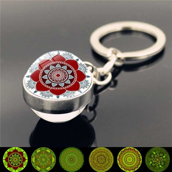 new mandala flower of life keychain luminous jewelry budddhist sacred geometry double-sided glass ball key chain holder, Silver
new mandala flower of life keychain luminous jewelry budddhist sacred geometry double-sided glass ball key chain holder, Silver