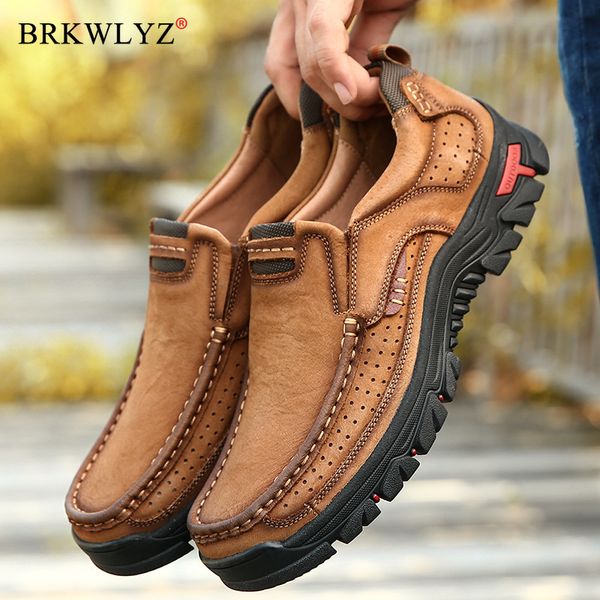 dress shoes 2021 men comfortable non-slip hiking first layer cowhide leather sneakers breathable boots big size 38-48, Black
dress shoes 2021 men comfortable non-slip hiking first layer cowhide leather sneakers breathable boots big size 38-48, Black