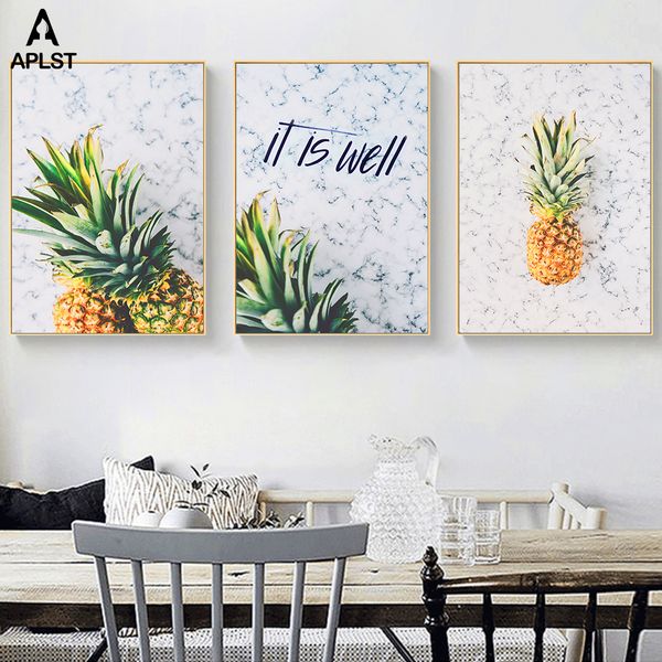 tropical fruit pineapple on marble prints paintings on canvas dining room picture kitchen poster wall art living room home decor
tropical fruit pineapple on marble prints paintings on canvas dining room picture kitchen poster wall art living room home decor