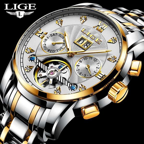 2020 lige dropshipping mens watches automatic mechanical business clock gold watch men reloj mecanico de hombre, Slivery;brown
2020 lige dropshipping mens watches automatic mechanical business clock gold watch men reloj mecanico de hombre, Slivery;brown