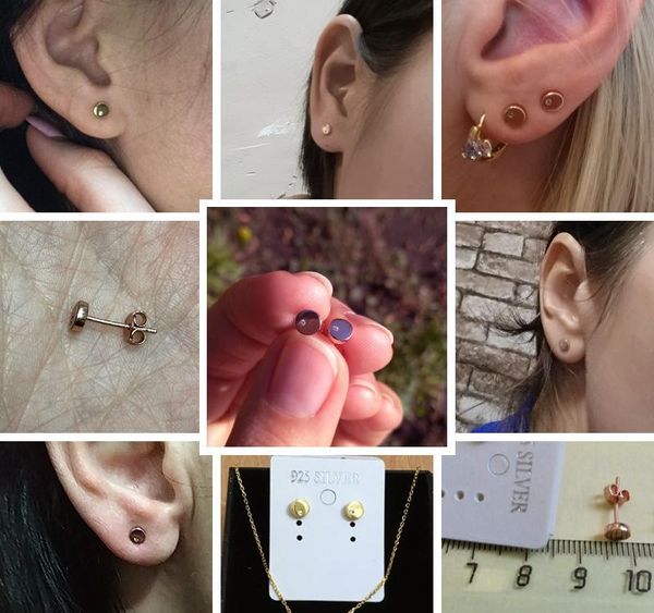 czcity cute small zircon round stud earrings for women simple rose gold color daily wearing earrings silver sterling01, Golden;silver 
czcity cute small zircon round stud earrings for women simple rose gold color daily wearing earrings silver sterling01, Golden;silver