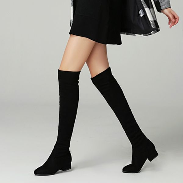 2020 autumn winter elastic flock slim fit over the knee boots women chunky med heel thigh ladies high heel thigh high botas cx200825, Black
2020 autumn winter elastic flock slim fit over the knee boots women chunky med heel thigh ladies high heel thigh high botas cx200825, Black