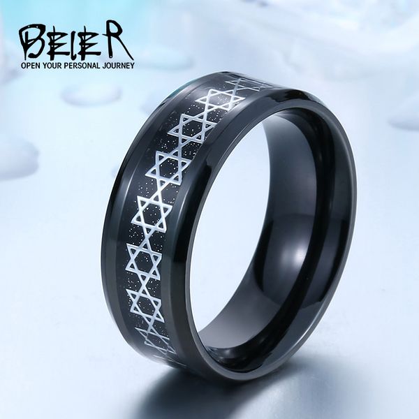 beier new store 316l stainless steel ring david of star ring splendid pentacle men fashion jewelry br-r056, Golden;silver
beier new store 316l stainless steel ring david of star ring splendid pentacle men fashion jewelry br-r056, Golden;silver