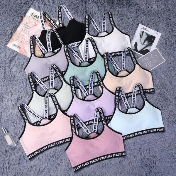 sports bra knitted thread letter printing wide shoulder strap stretch bra anti-light sports td01, White;black
sports bra knitted thread letter printing wide shoulder strap stretch bra anti-light sports td01, White;black