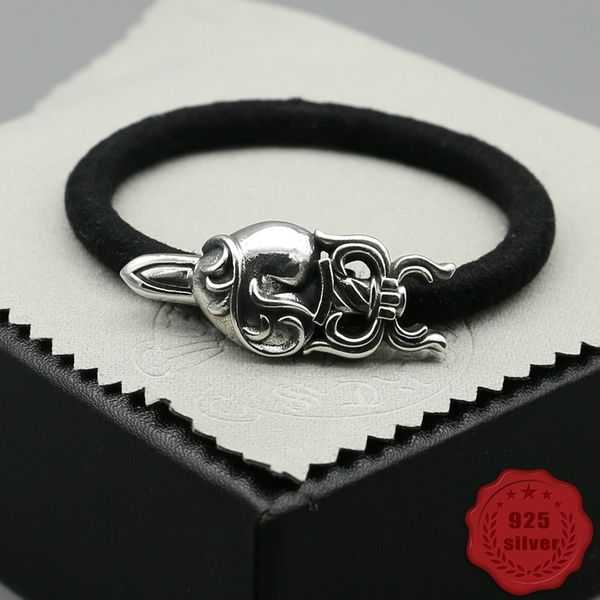 925 sterling silver hair accessories headband personality fashion retro punk style heart-shaped holy sword head rope sale
925 sterling silver hair accessories headband personality fashion retro punk style heart-shaped holy sword head rope sale