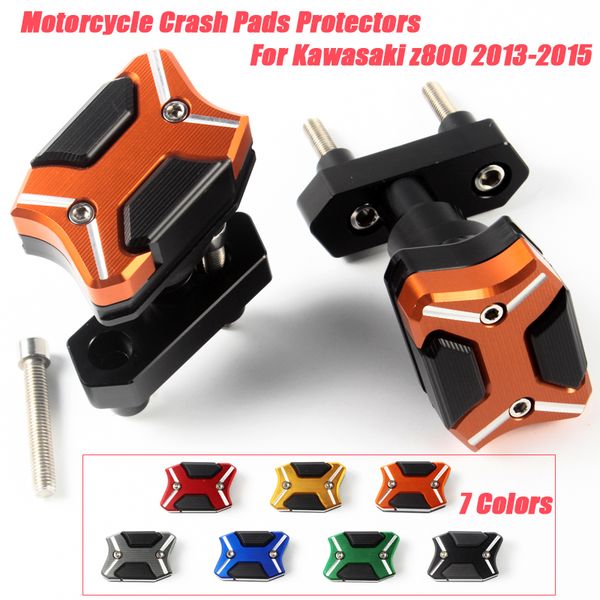 motorcycle cnc titanium alloy cave frame slider engine cover escape crash pads protectors for z800 2013-2020
motorcycle cnc titanium alloy cave frame slider engine cover escape crash pads protectors for z800 2013-2020
