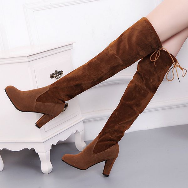 winter knee high ankle boots women patchwrk handmade sewing high square heel rubber sole lace up fashion ladies shoes female, Black
winter knee high ankle boots women patchwrk handmade sewing high square heel rubber sole lace up fashion ladies shoes female, Black
