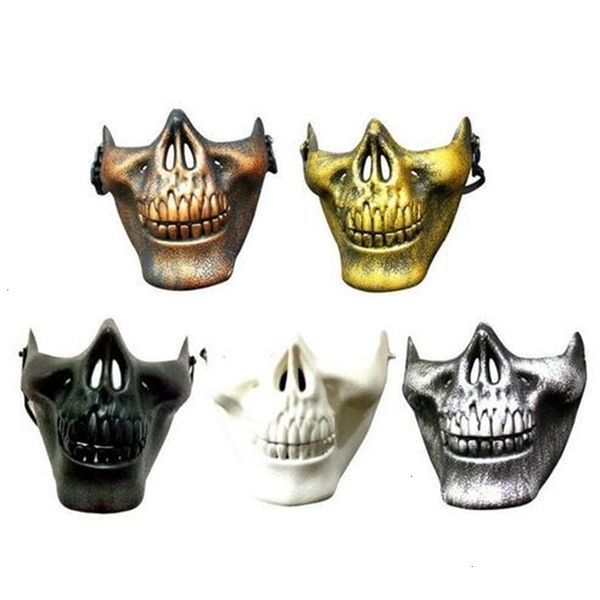cs carnival gift scary skull skeleton paintball lower half face facemask warriors protective mask for halloween party masks 20pcs/lot
cs carnival gift scary skull skeleton paintball lower half face facemask warriors protective mask for halloween party masks 20pcs/lot