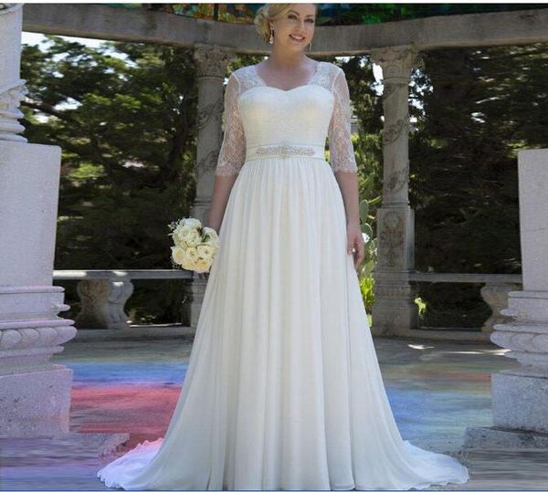 2020 fashion lace wedding dresses for women chiffon dress vestido de noiva brides dress new arrival beads zipper back dresses, White
2020 fashion lace wedding dresses for women chiffon dress vestido de noiva brides dress new arrival beads zipper back dresses, White