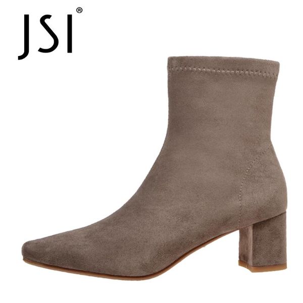 jsi elegant winter mid-calf boots woman basic high square heel square toe short boots women's suede jo622, Black
jsi elegant winter mid-calf boots woman basic high square heel square toe short boots women's suede jo622, Black