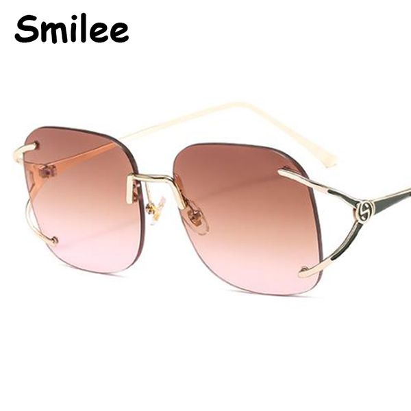 vintage rimless square sunglasses ladies 2020 new luxury designer metal y shaped temples brown sun glasses for women uv400, White;black
vintage rimless square sunglasses ladies 2020 new luxury designer metal y shaped temples brown sun glasses for women uv400, White;black