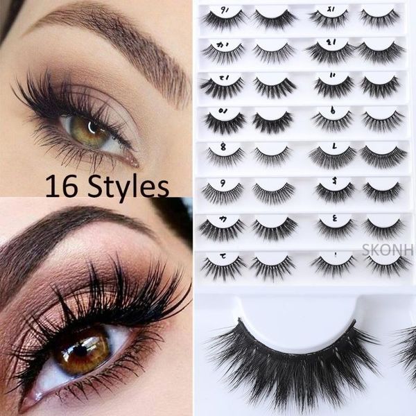 16 styles 1pair reusable woman's fashion fluffy 3d faux mink hair handmade false eyelashes wispy long natural thick lashes
16 styles 1pair reusable woman's fashion fluffy 3d faux mink hair handmade false eyelashes wispy long natural thick lashes