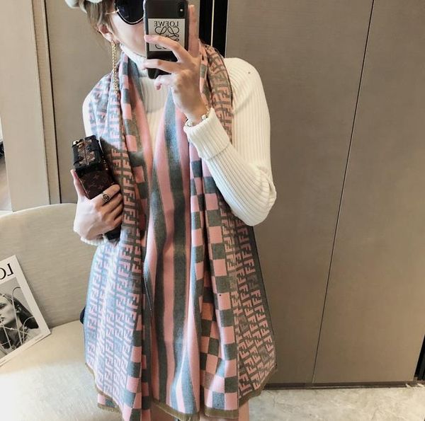 new women's autumn/winter thickened cashmere wool multi-color custom korean shawl with soft warm new scarf versatile with men's ne, Blue;gray
new women's autumn/winter thickened cashmere wool multi-color custom korean shawl with soft warm new scarf versatile with men's ne, Blue;gray