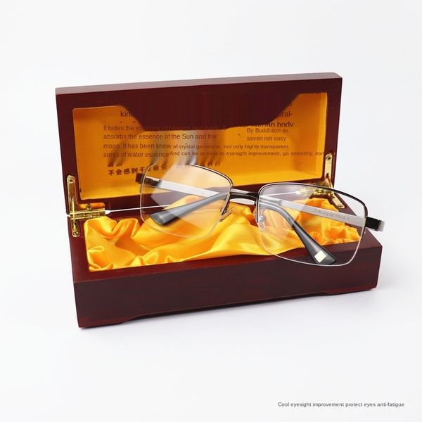 donghai natural old stone men's half-frame white crystal goggles gift certificate plain glasses itm0, White;black
donghai natural old stone men's half-frame white crystal goggles gift certificate plain glasses itm0, White;black