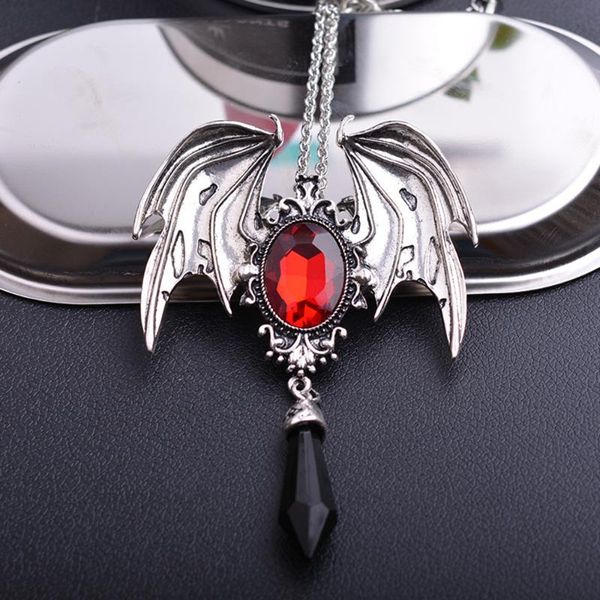 pendant necklaces 1 pc vintage halloween necklace alloy bat animal red rhinestone for women men holiday party jewelry gifts, Silver
pendant necklaces 1 pc vintage halloween necklace alloy bat animal red rhinestone for women men holiday party jewelry gifts, Silver