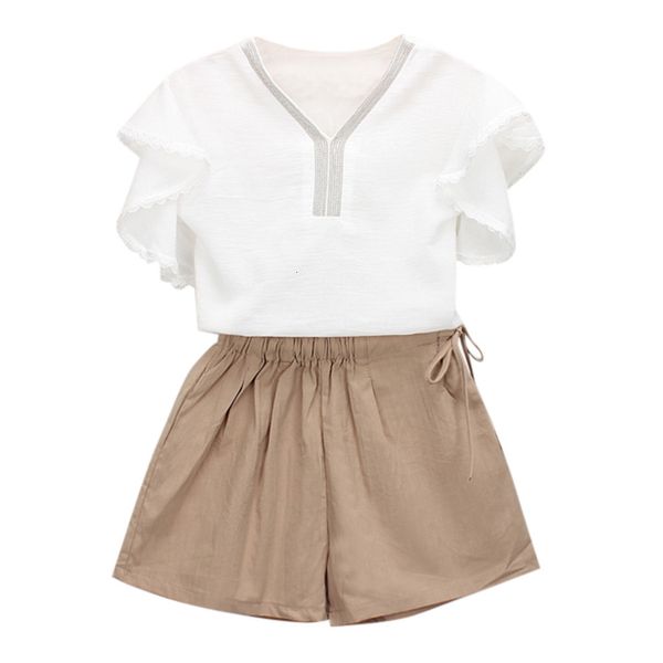 lovely 2pcs toddler kids baby girls outfits clothes ruffles sleeve t-shirt+shorts pants set z0211, White
lovely 2pcs toddler kids baby girls outfits clothes ruffles sleeve t-shirt+shorts pants set z0211, White
