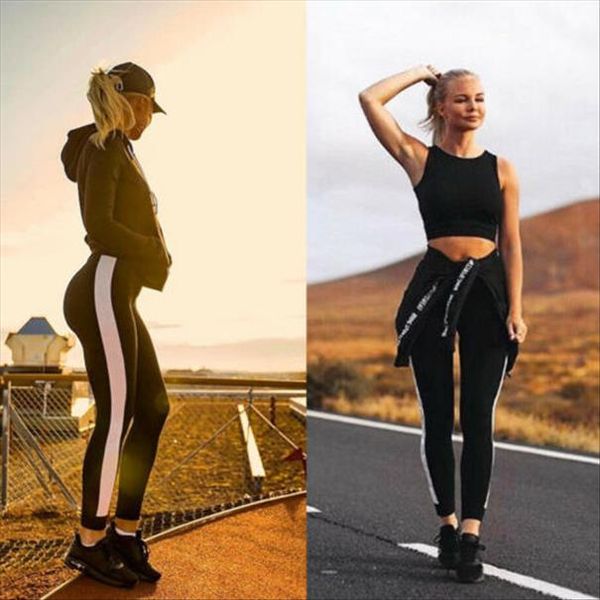 для женщин бег фитнес гетры gym спорт полосатой тонкий черный длинные брюки брюки compression перевозка груза падения хорошее качество, Black
для женщин бег фитнес гетры gym спорт полосатой тонкий черный длинные брюки брюки compression перевозка груза падения хорошее качество, Black