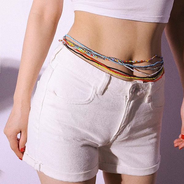 7 color personality women resin diy hand beading waist chain belt multicolour bead bodychain fashion women accessory, Black;brown
7 color personality women resin diy hand beading waist chain belt multicolour bead bodychain fashion women accessory, Black;brown