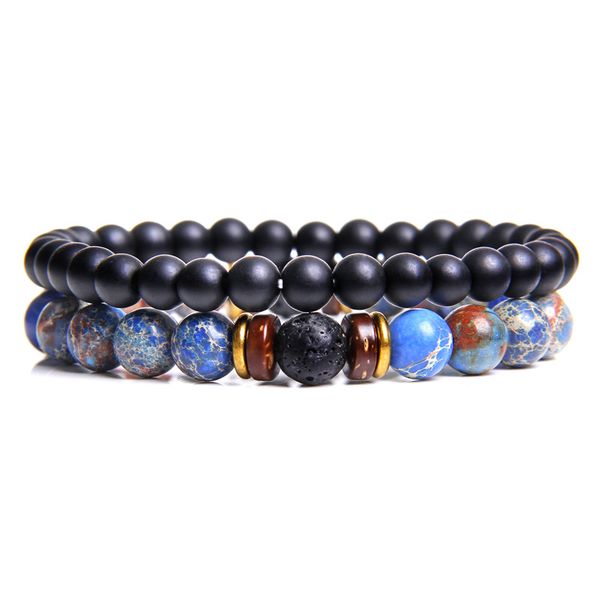 2 pcs/set fashion couple black onyx stone bracelets bangles classic natural lava stones charm 8mm beads bracelet women men pulse
2 pcs/set fashion couple black onyx stone bracelets bangles classic natural lava stones charm 8mm beads bracelet women men pulse