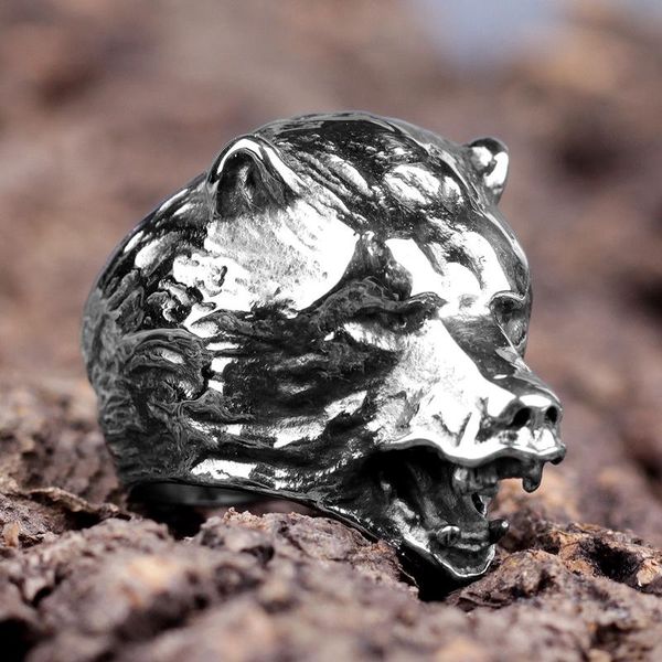 stainless steel men rings bear animal rock punk hip hop personality for biker male boyfriend jewelry creativity gift wholesale, Golden;silver
stainless steel men rings bear animal rock punk hip hop personality for biker male boyfriend jewelry creativity gift wholesale, Golden;silver