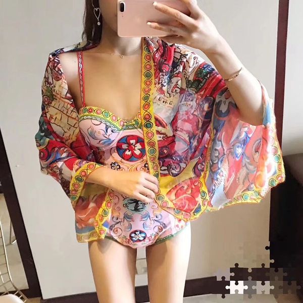 2020 Designer Brands Bodysuits Womens Charming Floral Print Summer Beach Holiday Sexy Bodysuit Femme + Shawl
2020 Designer Brands Bodysuits Womens Charming Floral Print Summer Beach Holiday Sexy Bodysuit Femme + Shawl