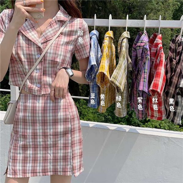summer blouse women vintage crop shirt streetwear plaid ladies elegant button up shirt korean crop red 2020, White
summer blouse women vintage crop shirt streetwear plaid ladies elegant button up shirt korean crop red 2020, White