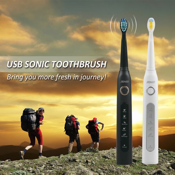 Sonic Electric Toothbrush 3 Replaceable Brush Heads for Adult USB Rechargeable Power Tooth Brush Portable Traveling Waterproof
Sonic Electric Toothbrush 3 Replaceable Brush Heads for Adult USB Rechargeable Power Tooth Brush Portable Traveling Waterproof