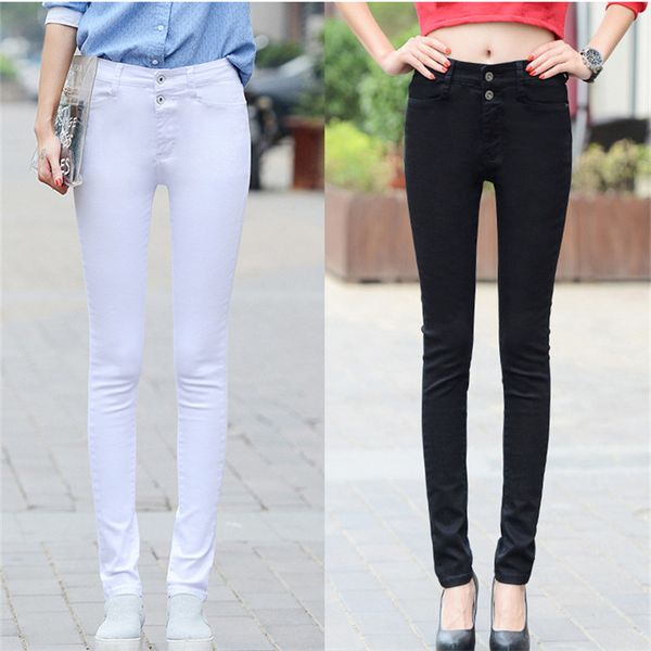 women's jeans white womens high waist pants spring and autumn ladies stretch slim black pencil women, Blue
women's jeans white womens high waist pants spring and autumn ladies stretch slim black pencil women, Blue