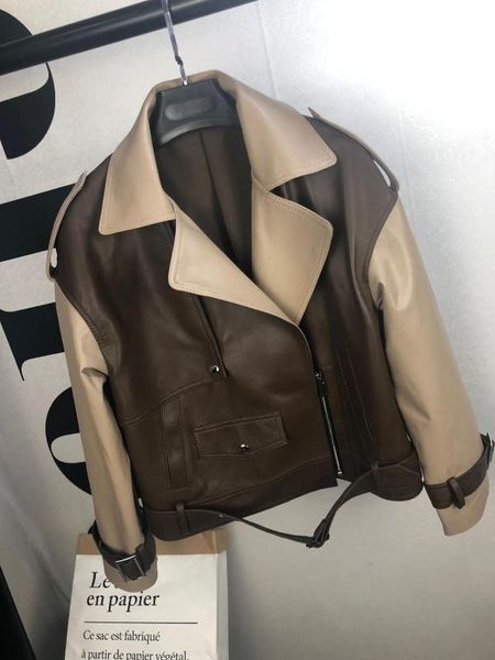 women's leather & faux yr.ladies,fw style , genuine sheepskin ,casual ,fashionable women biker jacket, ,sales, Black
women's leather & faux yr.ladies,fw style , genuine sheepskin ,casual ,fashionable women biker jacket, ,sales, Black