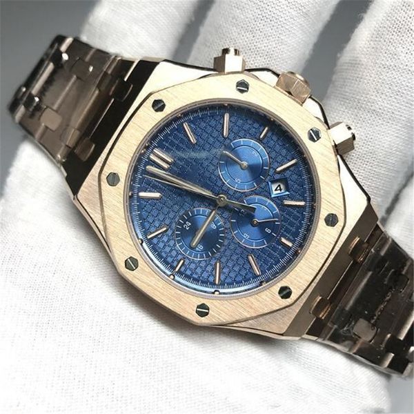 wholesale luxury watch 42mm men automatic watches sweeping movement black dial royal oak sapphire glass all 3 sub dials works, Slivery;brown
wholesale luxury watch 42mm men automatic watches sweeping movement black dial royal oak sapphire glass all 3 sub dials works, Slivery;brown