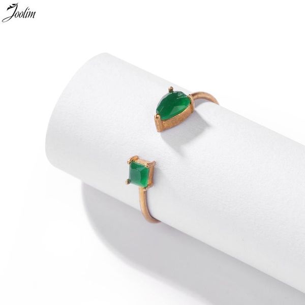 joolim green black stone finger ring resizeable rings for women, Golden;silver 
joolim green black stone finger ring resizeable rings for women, Golden;silver
