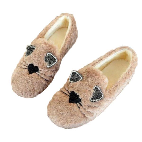 women winter cute lambswool moccasins cat cartoon slip on soft warm flats girls lovely shoes autumn loafers, Black 
women winter cute lambswool moccasins cat cartoon slip on soft warm flats girls lovely shoes autumn loafers, Black