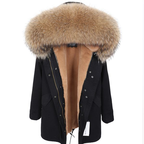 2020 new winter men's parka natural real raccoon fur collar park jacket detachable faux fur lining, Black
2020 new winter men's parka natural real raccoon fur collar park jacket detachable faux fur lining, Black