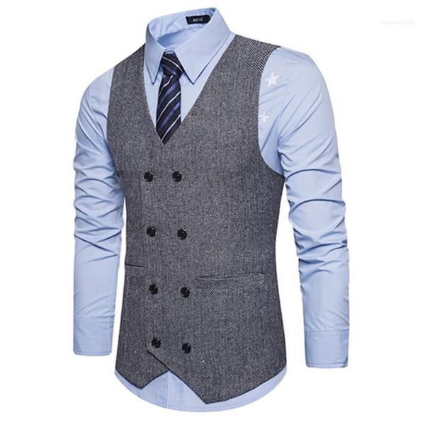 solid color mens vest sleeveless casual v neck fashion mens outerwear designer mens double breasted clothing, Black;white
solid color mens vest sleeveless casual v neck fashion mens outerwear designer mens double breasted clothing, Black;white
