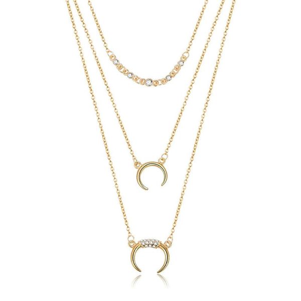 women irregular necklaces choker multilayer moon gold pendant chain charm statement necklace dropshipping, Silver
women irregular necklaces choker multilayer moon gold pendant chain charm statement necklace dropshipping, Silver