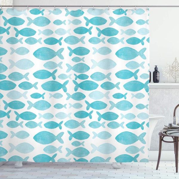 shower curtains fish curtain in watercolors with brushstrokes kids nursery theme bathroom decor set hooks 70" long white blue
shower curtains fish curtain in watercolors with brushstrokes kids nursery theme bathroom decor set hooks 70" long white blue