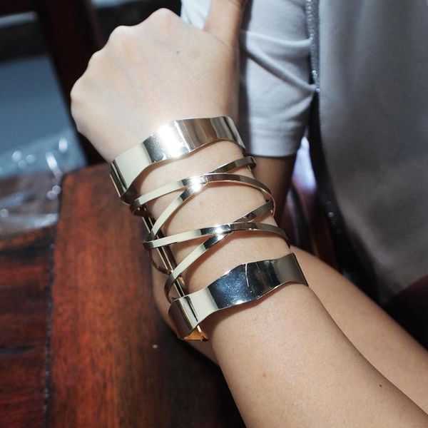 alloy statement big bracelets gold color geometric metal cuff bangles bracelets for women jewelry wholesale ukmoc, Black
alloy statement big bracelets gold color geometric metal cuff bangles bracelets for women jewelry wholesale ukmoc, Black