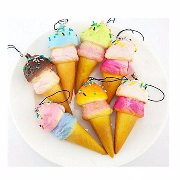 10cm new cute soft jumbo ice cream cone squishy slow rising cell phone straps bread scented key chains charms wholesale 2018
10cm new cute soft jumbo ice cream cone squishy slow rising cell phone straps bread scented key chains charms wholesale 2018