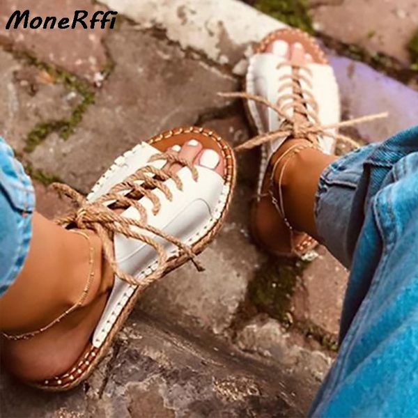 summer flat slippers women retro lace up leather slides sandals shoes outdoor beach slippers open toe flip flops women shoes, Black
summer flat slippers women retro lace up leather slides sandals shoes outdoor beach slippers open toe flip flops women shoes, Black